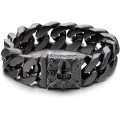 Custom Wholesale Neo-Gothic Bracelet For Men Amazon Hot Selling Curb Chain Stainless Steel Bracelet Jewelry